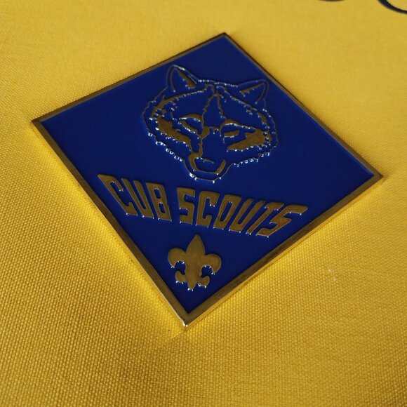 Boy Scouts Of America Cub Scouts Scrapbook Photo Album Yellow Blue Canvas - Picture 2 of 15